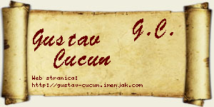 Gustav Ćućun vizit kartica